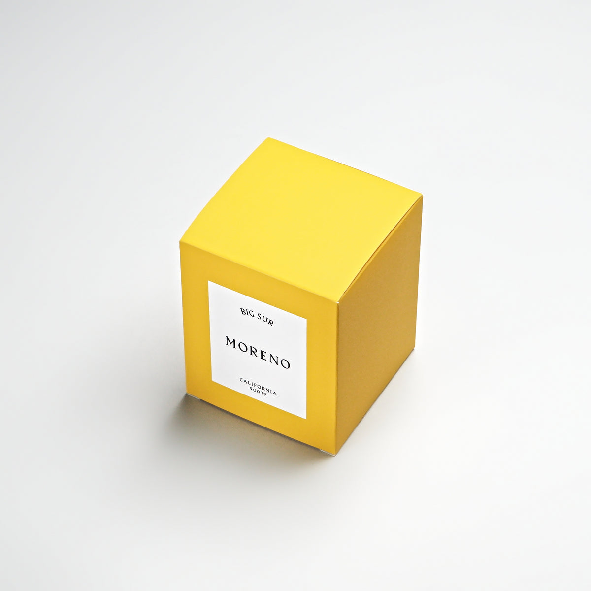 Packaging for Moreno California Big Sur Candle